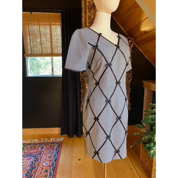 Vintage Dress Gingham Bow - Picture 4 of 7